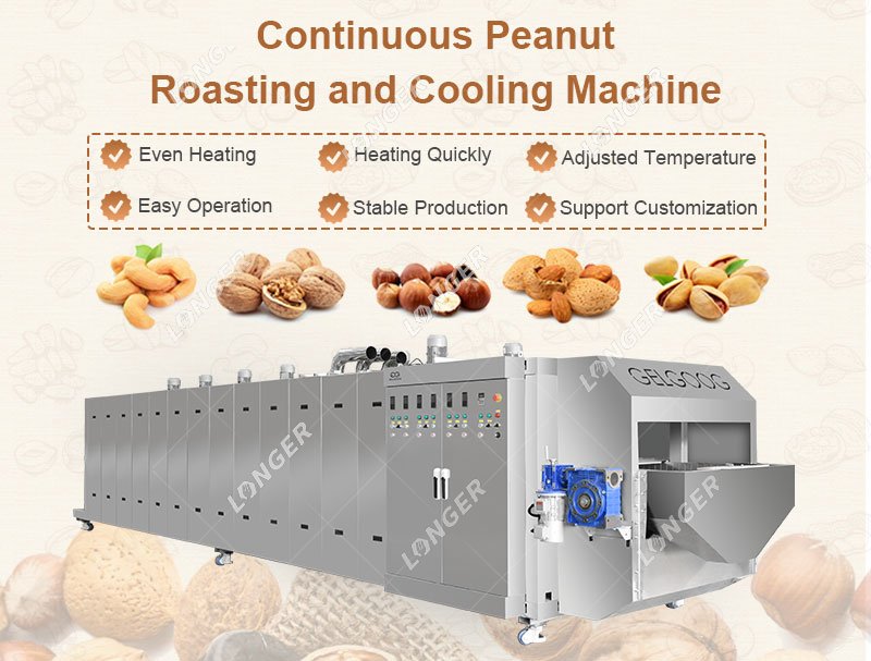 Belt Peanut Roasting and Cooling Machine