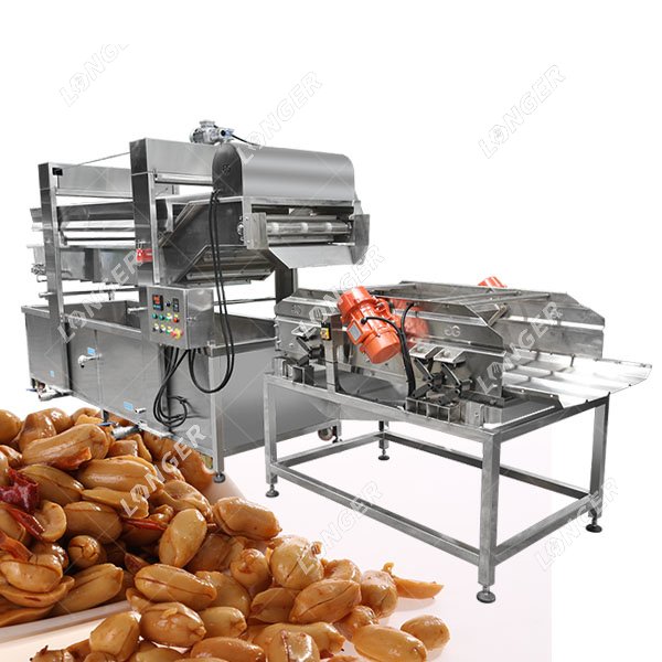 Gas Heating Peanut Fryer Machine