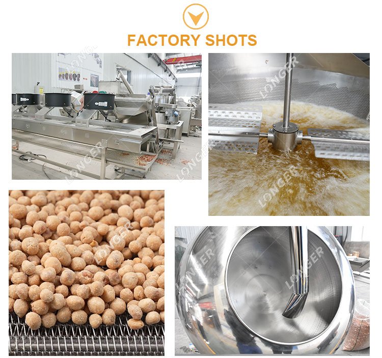Coated Peanut Frying Line for Sale