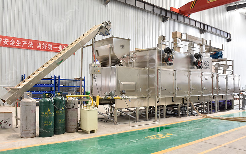 Gas Peanut Roasting Machine 500 kg/h
