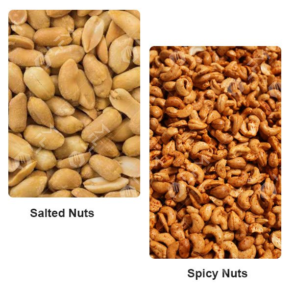 Final Products of Nuts Salting Machine